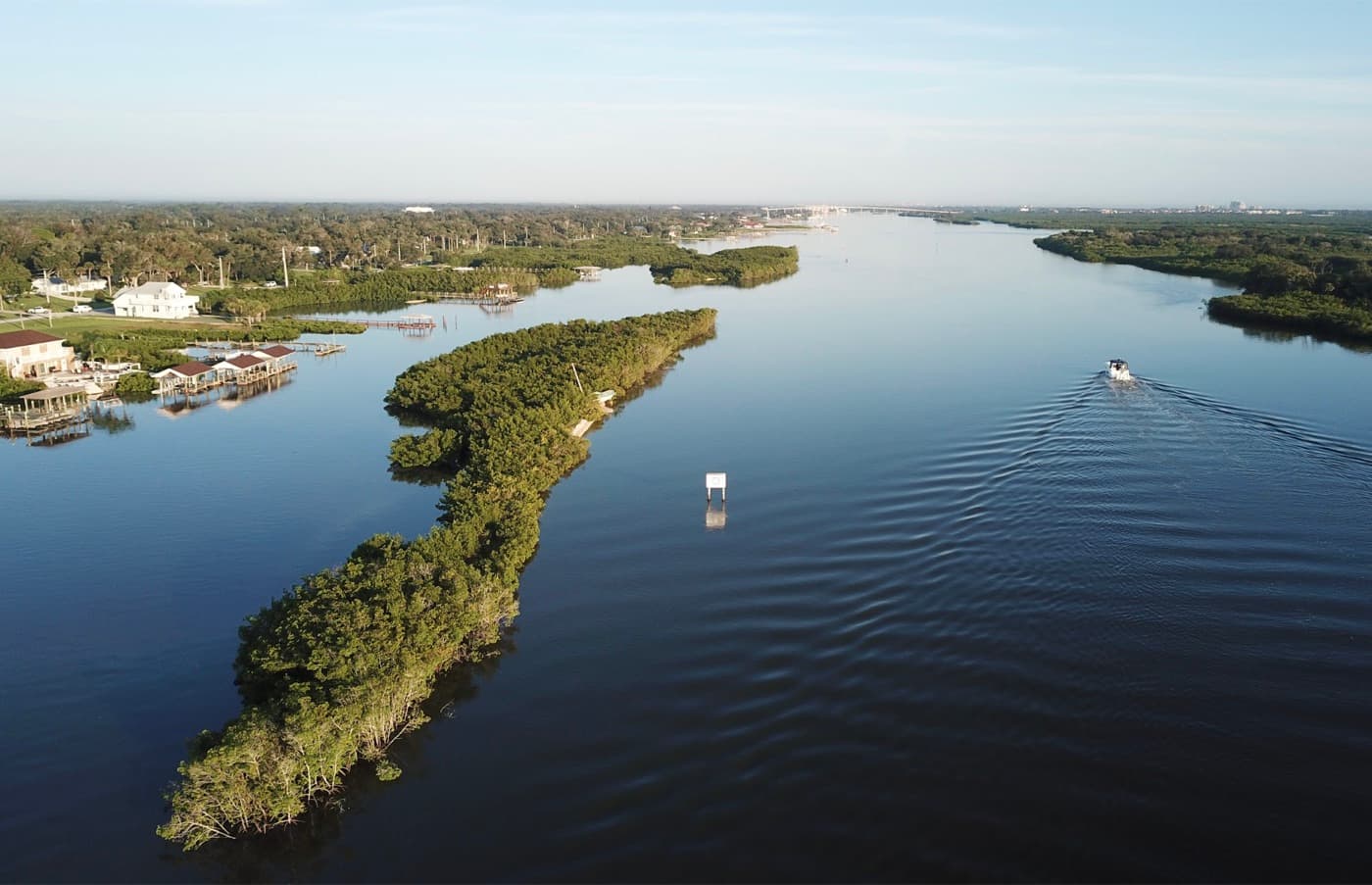 Boating access facility at Sebastian Inlet